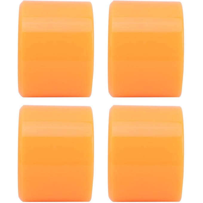 Ensemble 4PCS Roue de Skateboard PU Colorée Haute Élasticité Accessoire pour la Plupart des SkateboardsOrange