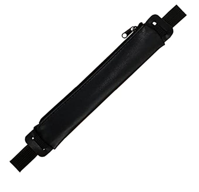 Balpen etui met elastische band voor notitieboek - Zwart
