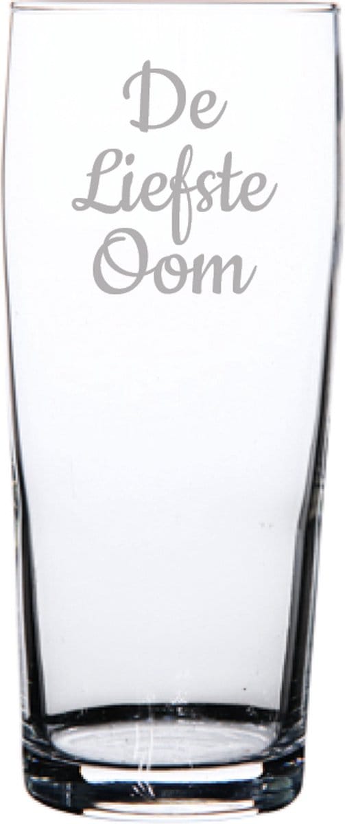 Gegraveerde bierfluitje 19cl De Liefste Oom