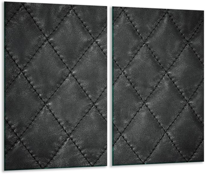 TMK ArtDeko - Snijplank - 2x 30x52 cm - Beschermplaat - Zwart