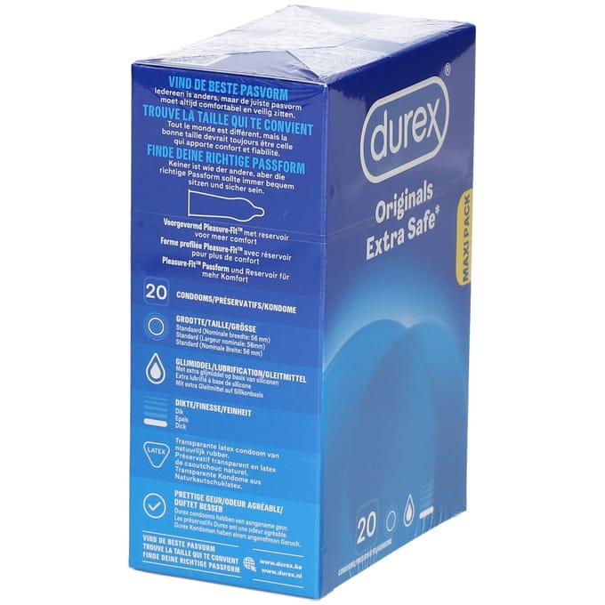 Durex Condooms Extra Safe - 20 stuks - Voor extra veilig plezier