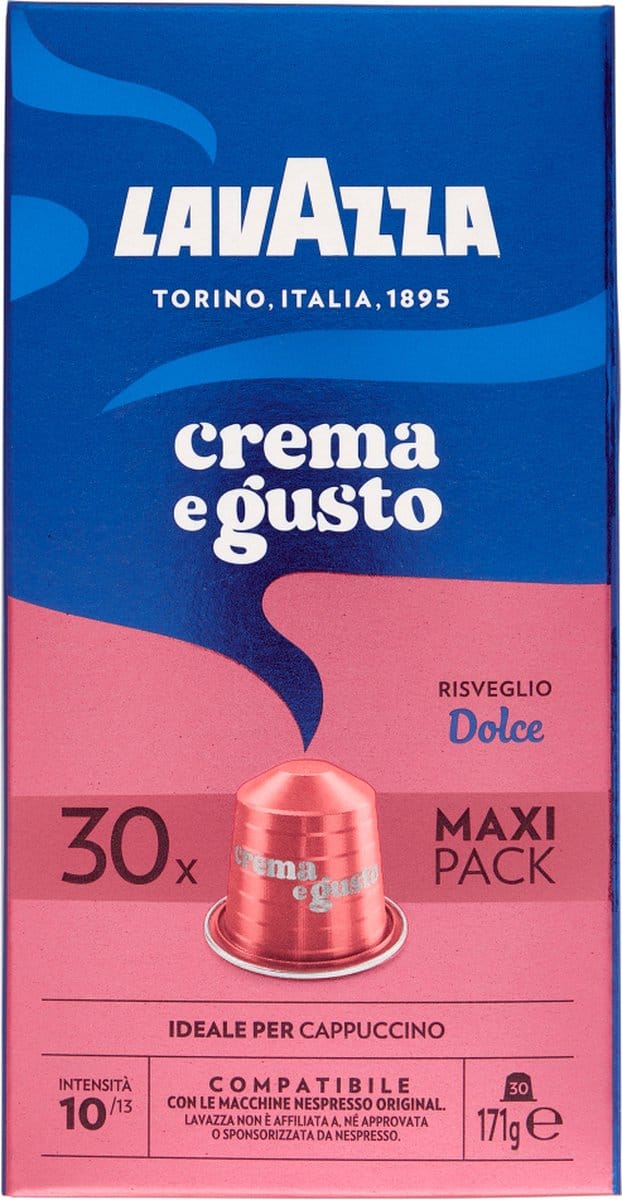 Lavazza Crema e Gusto capsules 30 stuks compatibel met Nespresso