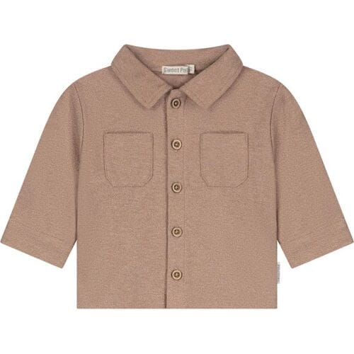 Sweet Petit baby blouse Dark Sand Melange 56 heren
