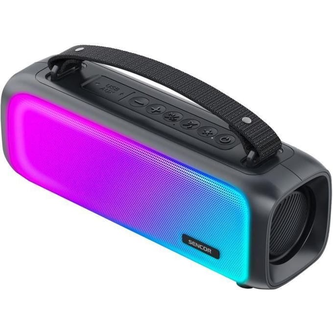 Enceinte Bluetooth portable - SENCOR - SSS 3000 Kids Light Speaker - 16 W - 2 haut-parleurs - IPX4 - Noir