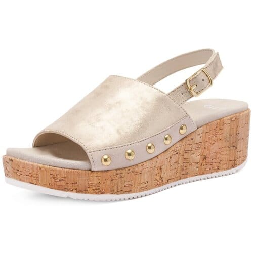 Sandalen met sleehak Ara -