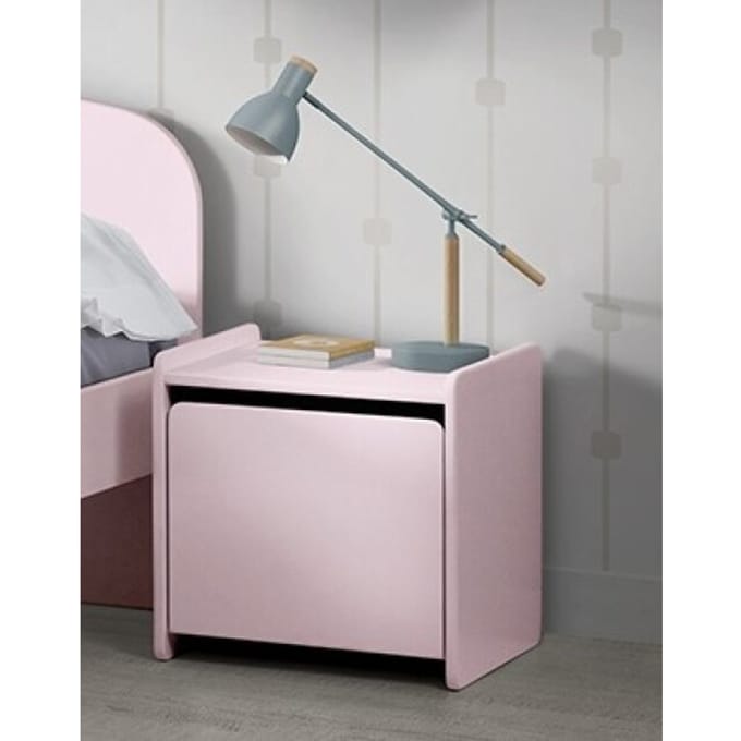 LUCEVI - Kiddy Kindernachtkastje- Hout - Roze - 40x36x41cm