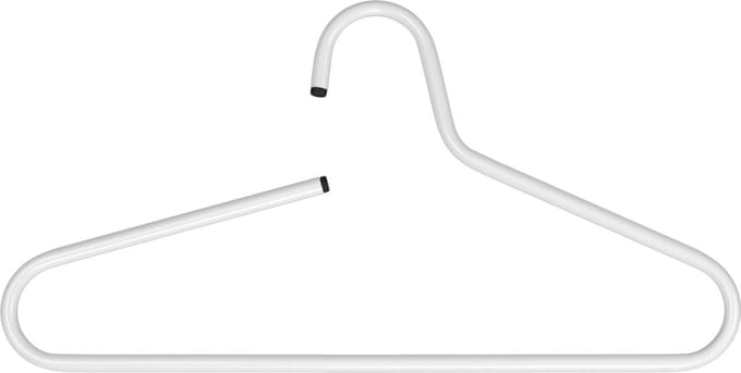 Spinder Design kledinghangers (set van 5) Victorie - Wit - Staal