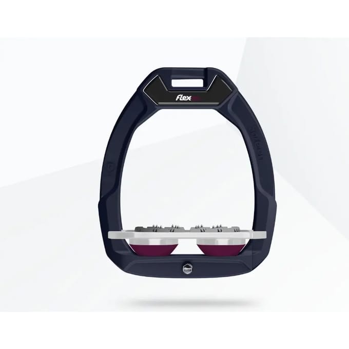 Veiligheidsstijgbeugels Plat Ultra Grip Groen/Grijs/Paars Flex-On Safe-On