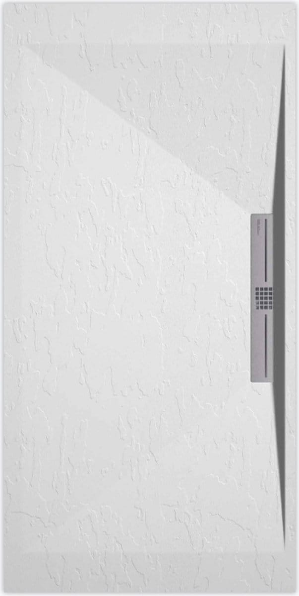 Sanifun douchebak Stone Side White Slate 1400 x 800 S