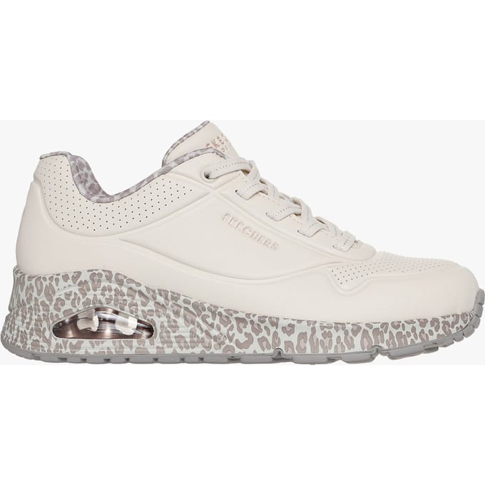 Skechers UNO - SAFARI TIME Dames Sneakers - Naturel / Off-White / Multi