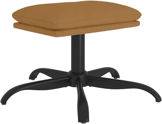 Voetenbank - Poef Hocker - Ontspanning Thuis - Comfortabel Stabiel - 60x60x36 cm - Bruin