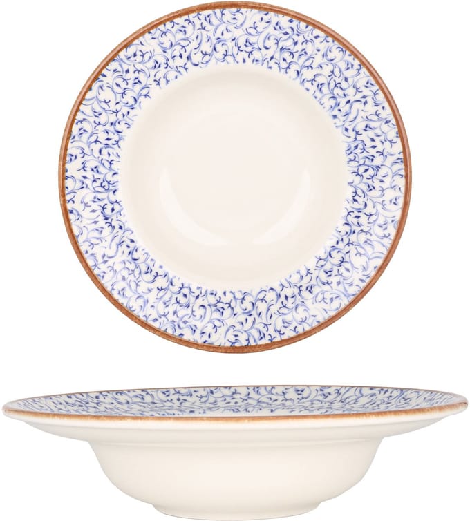 By Bone Pastabord - Edera - Porselein - 25 cm (400cc) - set van 2