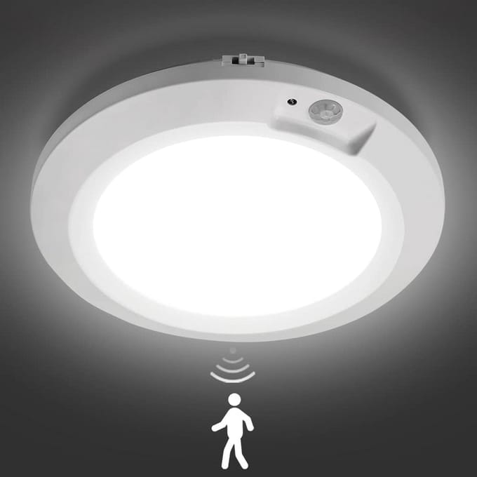 Draadloze Plafondlamp met Bewegingssensor en Batterij, 210LM, Geschikt voor Binnen en Buiten