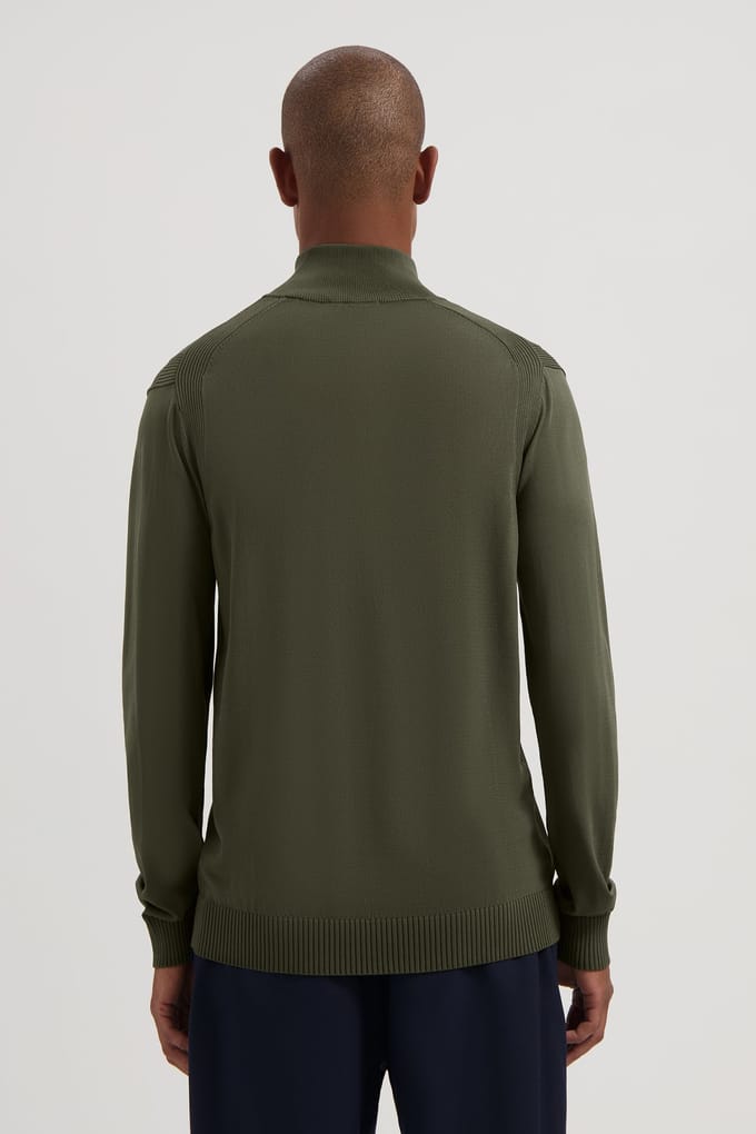 Dstrezzed Ds_tech Knit Skipper Army Green Größe: S | Pullover Outlet | Herren | Grün