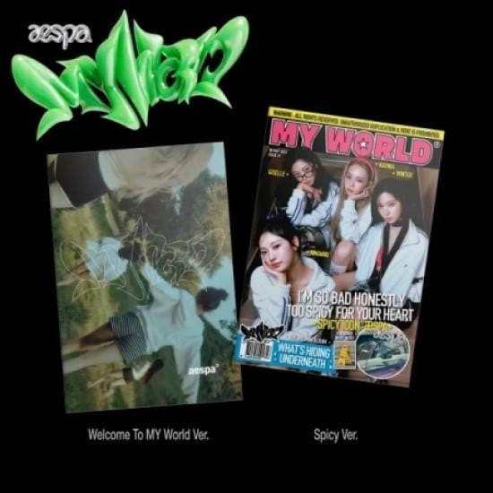Album aespa - [MY WORLD] 3e minialbum ZINE-versie Set
