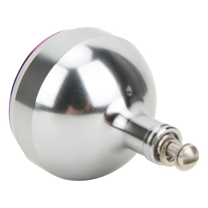Poignée de moulinet de pêche entièrement métallique de 38 mm, bouton d'alimentation de modification pour moulinets spinning modèles 2000 6000, couleur Violet Arme violet