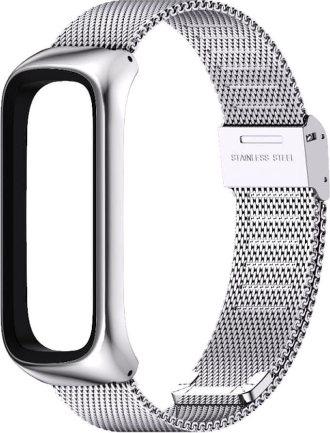 Milanees bandje - geschikt voor Samsung Galaxy Fit 2 - zilver