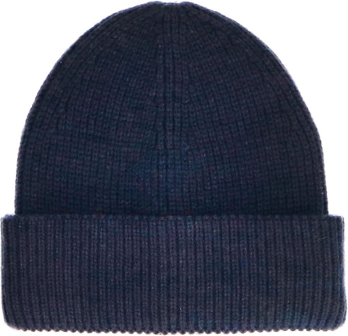 Manfield - Heren - Donkerblauwe beanie - Maat 1