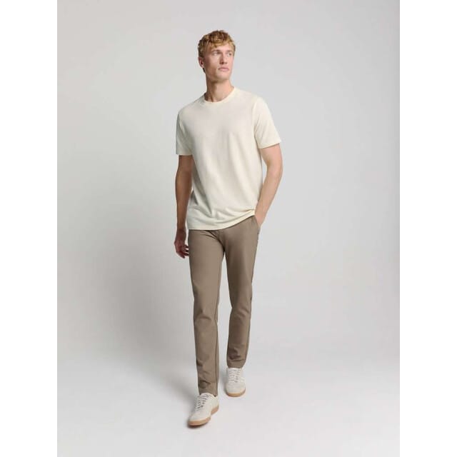 No Excess T-shirt Crewneck Solid Relief Knit Offwhite Größe: XL | Basic T-Shirts Outlet | Herren | Weiß