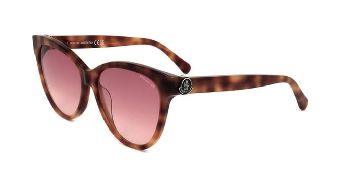 Moncler ML0283 52T havana bordeaux gradiÃ«nt zonnebril