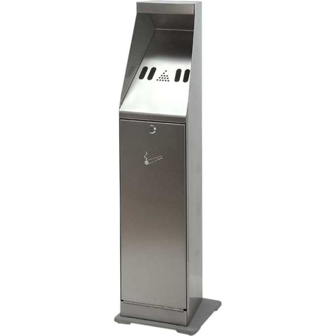 Asbak staand Vepa Bins zuil vrijstaand RVS 31025411