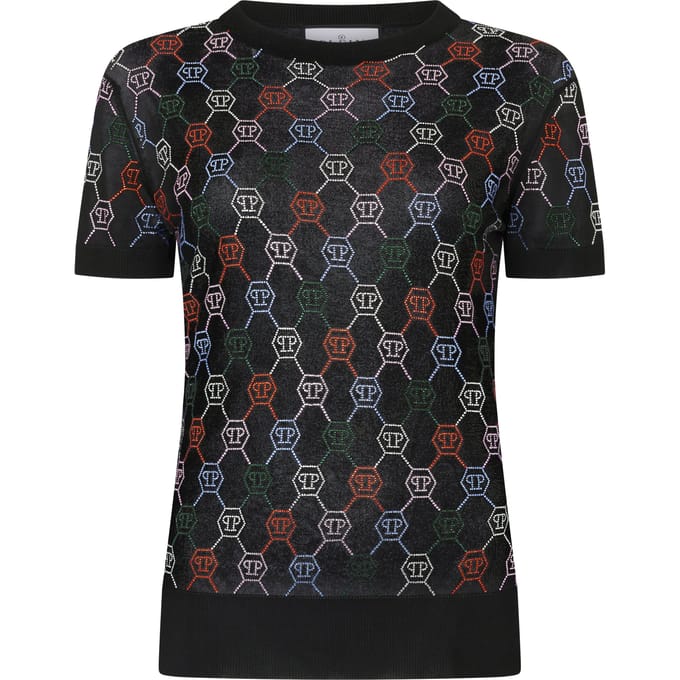 Knitted Sexy Pure Fit T-Shirt Multicolor Monogram