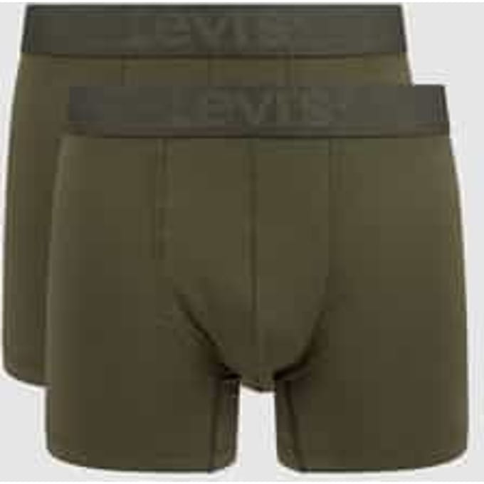 Levi's Boxershorts Melange WB Organic Cotton 2-pack Khaki-S