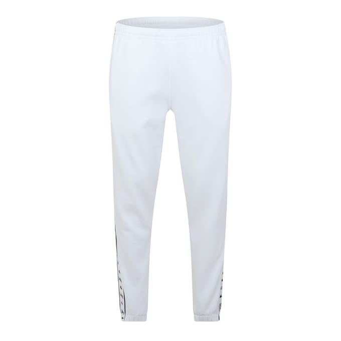 Lacoste Slanke joggingbroek voor heren met streep aan de zijkant (Wit)