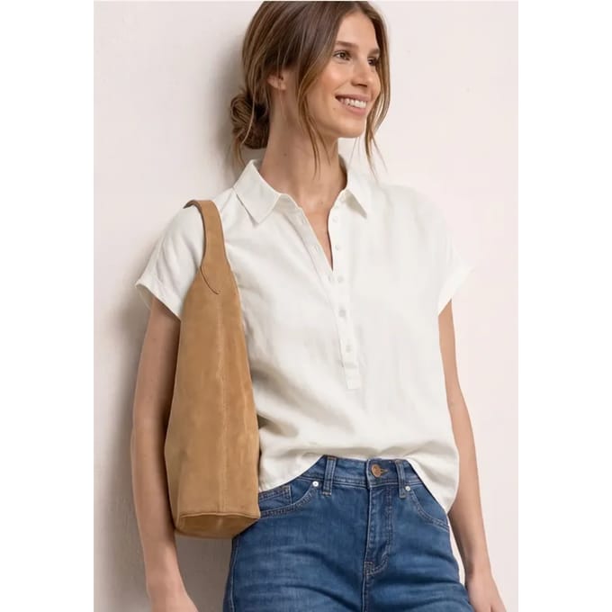 Linnen mix blouse shirt