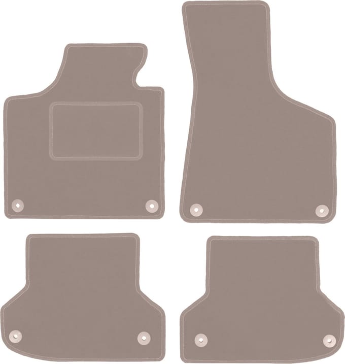 Beige veloursmatten voor: Audi A3 8P hatchback, sportback, cabrio (2003-2011)