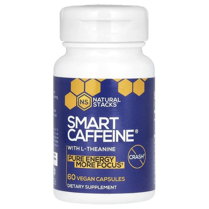 Slimme Cafeïne Met L-Theanine, 60 Vegan Capsules