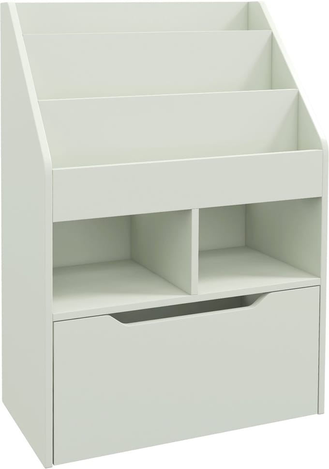 HOMCOM-Kinderboekenkast-60x29.9x90cm-MDF-Groen