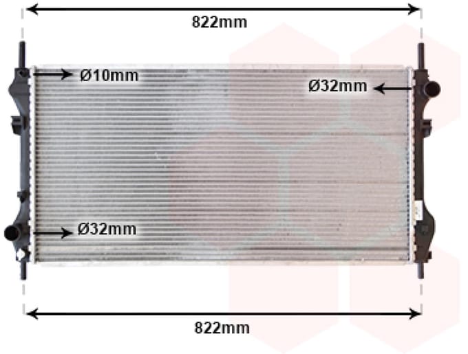 Van Wezel - RADIATOR VOOR FORD TRANSIT 2000-2006 1103120