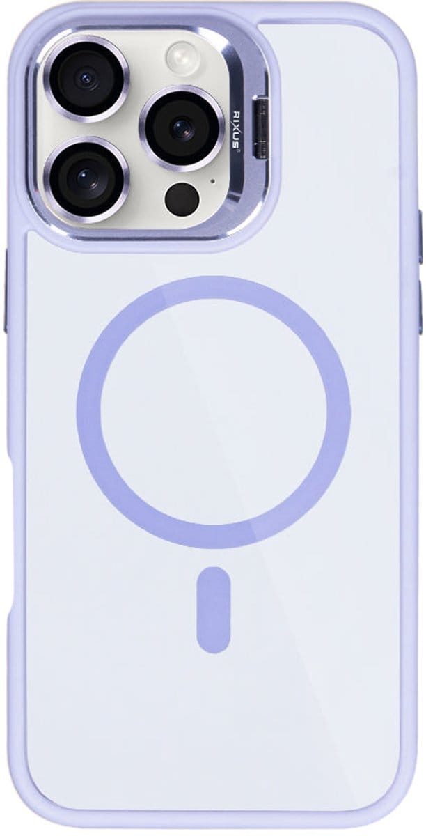 Rixus Classic 03 Case With MagSafe For Apple iPhone 16 Pro Light Purple