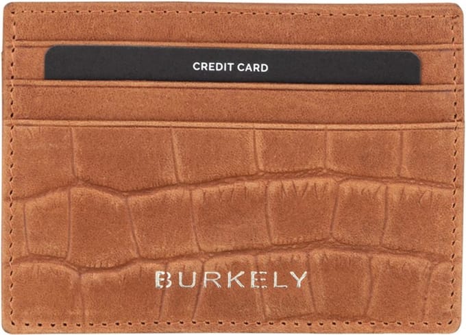 Burkely Croco Caia CC Holder RFID Cognac
