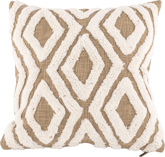 Tiseco Home Studio - Kussen (gevuld) SAHARA CONTRAST - 45x45 cm - Zand