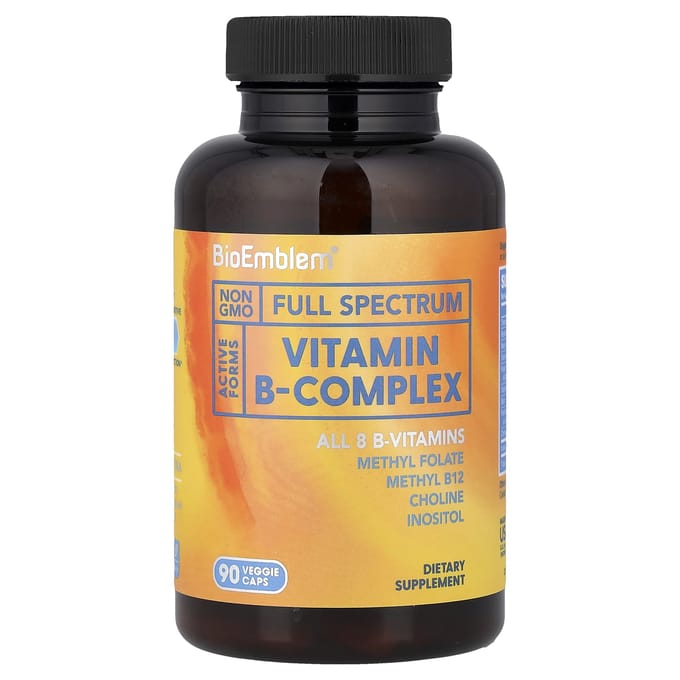 BioEmblem, Vitamine B-complex, 90 vegetarische capsules