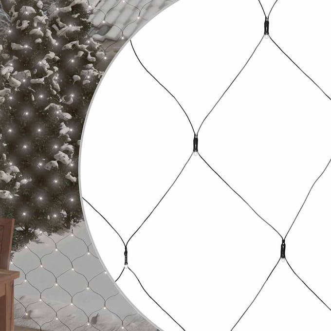 vidaXL Kerstnetverlichting 544 LED's binnen en buiten 4x4 m koudwit