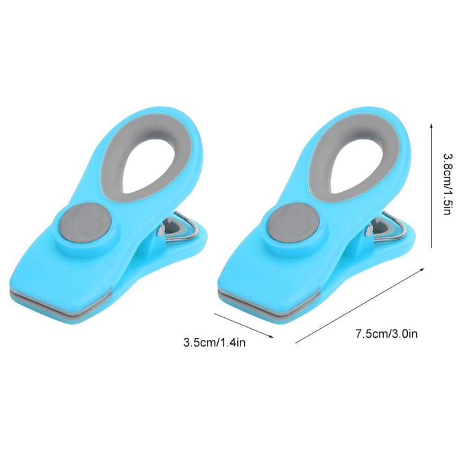 2 Stuks Mini Draagbare Voedsel Sealing Magnetische Clips Snack Voedsel Bewaarzak Clips Keuken