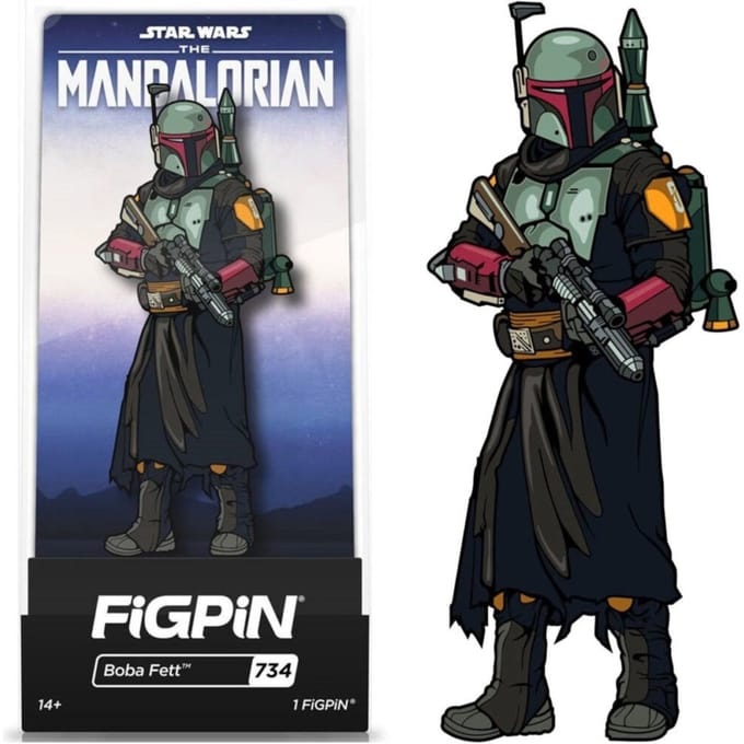 FiGPiN Star Wars The Mandalorian Boba Fett 3  Enamel Pin #734