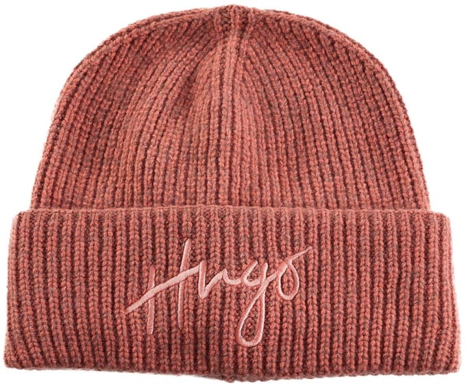 HUGO muts Socialy Hat Light / Pastel Red lichtrood