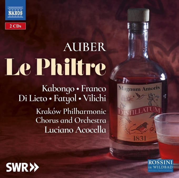 Luiza Fatyol, Adina Vilichi, Patrick Kabongo, Kraków Philharmonic Orchestra - Auber: Le Philtre (2 CD)