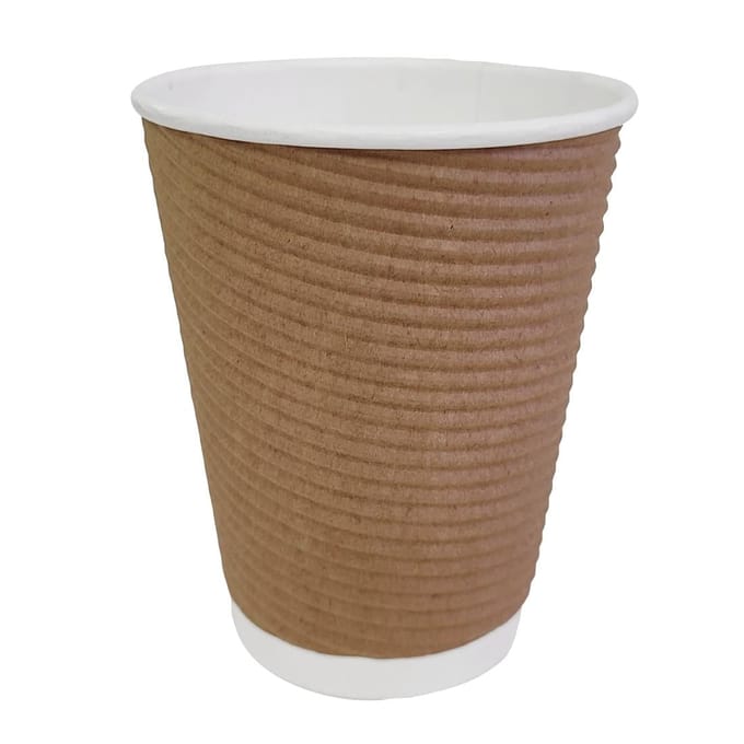 Fiesta Recyclable koffiebekers ribbelwand 340ml (25 stuks)