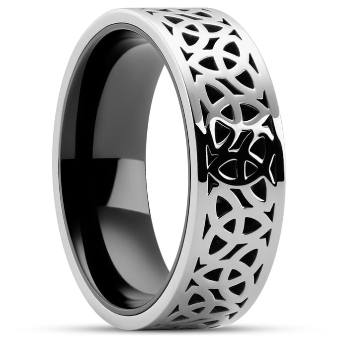 Lucleon - Heren - Titanium Ringen - Staal