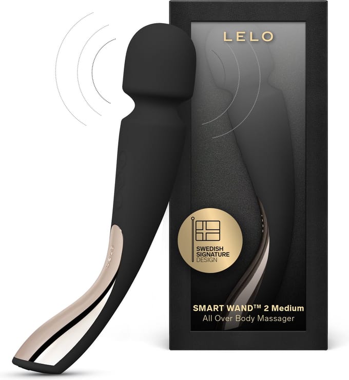 LELO SMART WAND 2 Medium – Massageapparaat – Waterdicht – Draadloos – Black