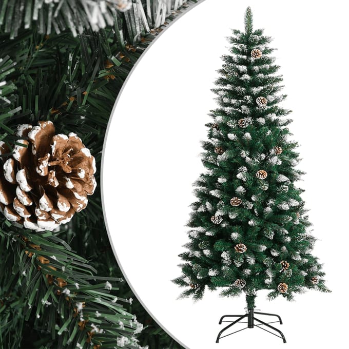 vidaXL - Kunstkerstboom - met - standaard - 120 - cm - PVC - groen