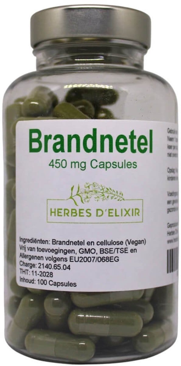 Herbes D'elixir - Brandnetel capsules - Vegan - 450 mg - 100 capsules