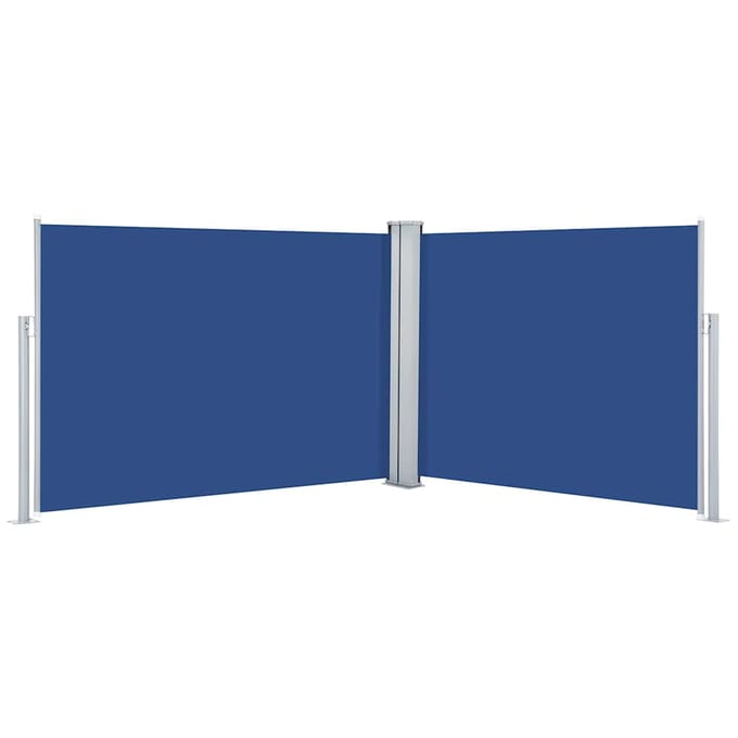vidaXL - Windscherm - uittrekbaar - 120x1000 - cm - blauw