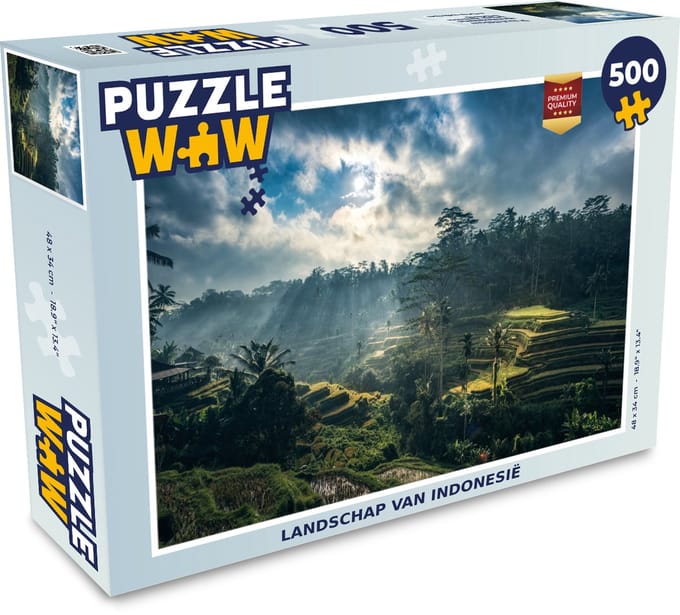 Puzzel Landschap van Indonesië - Legpuzzel - Puzzel 500 stukjes