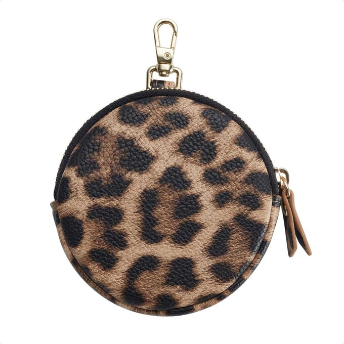 Selencia Mini Pouch - Sleutelhanger Telefoontasje - Leopard